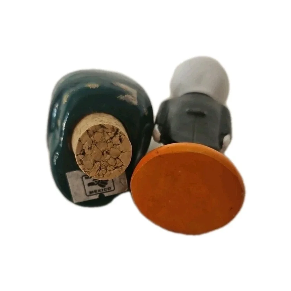 Mexican Ceramic Skull‎ Bottle Stopper & Statue Día de los Muertos Style 💀